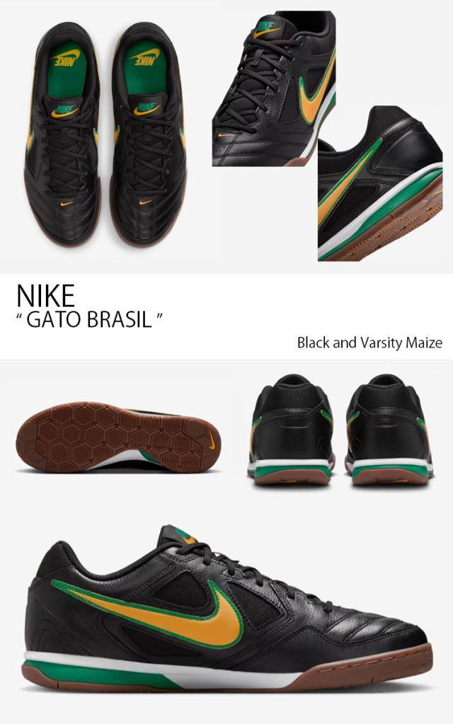 NIKE ナイキ スニーカー GATO BRASIL ガト IB8509-001 ローカット ブラジル ブラック イエロー グリーン メンズ レディース_2