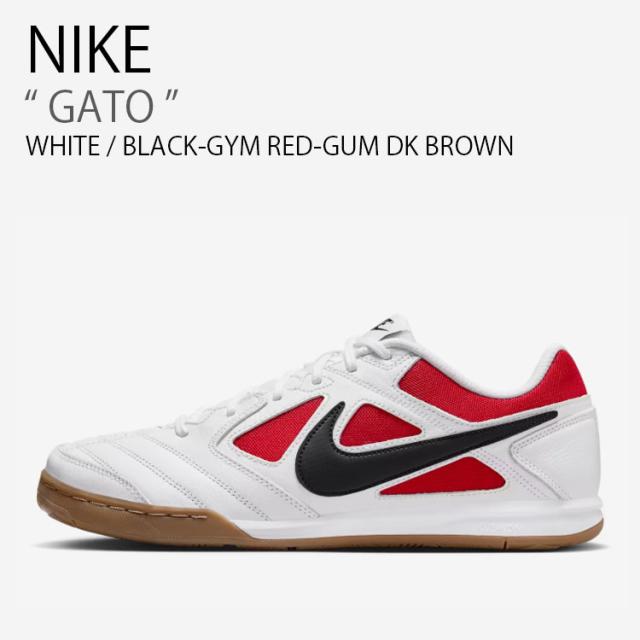NIKE ナイキ スニーカー GATO ガト IB8509-100 ローカット ホワイト ブラック レッド ブラウン メンズ レディース 男性用 女性用