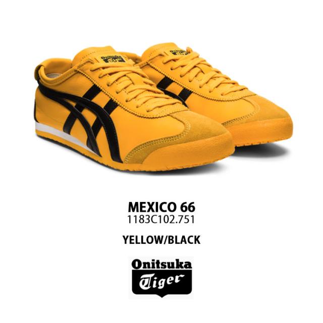 Onitsuka Tiger オニツカタイガー スニーカー MEXICO 66 YELLOW BLACK 1183C102.751 メキシコ66 イエロー ブラック_1