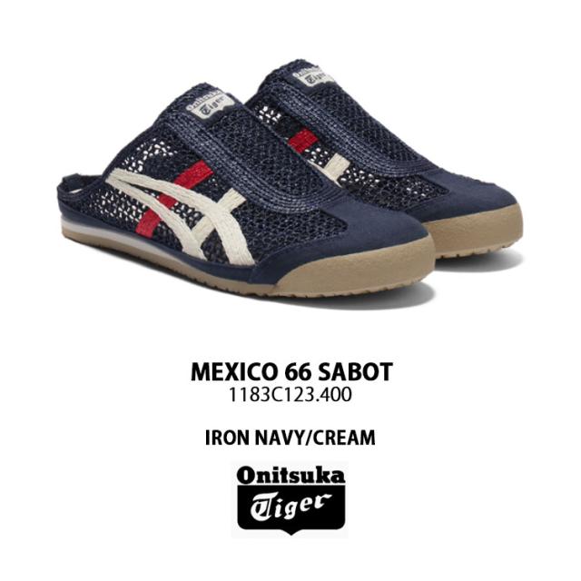 Onitsuka Tiger オニツカタイガー ミュール MEXICO 66 SABOT IRON NAVY CREAM 1183C123.400 サボット アイロンネイビー クリーム_1