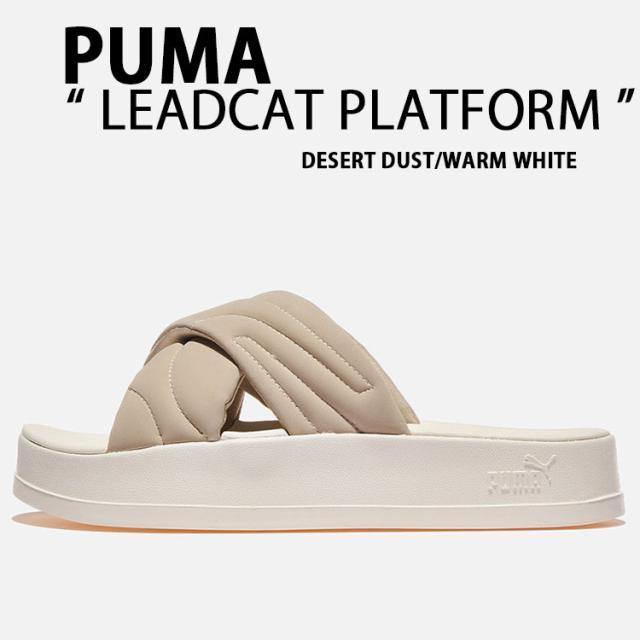 PUMA プーマ サンダル LEADCAT PLATFORM DESERT DUST WARM WHITE PKI40034002 リードキャット プラットフォーム デザートダスト 厚底