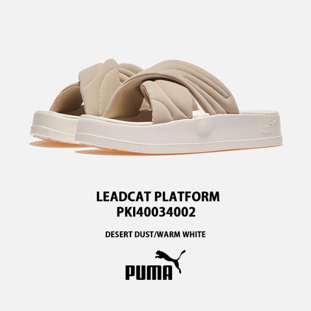 PUMA プーマ サンダル LEADCAT PLATFORM DESERT DUST WARM WHITE PKI40034002 リードキャット プラットフォーム デザートダスト 厚底_1