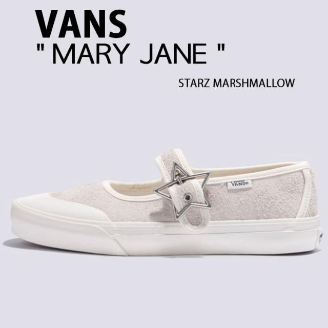 VANS バンズ シューズ MARY JANE STARZ MARSHMALLOW VN000CRRCCZ メリージェーン スターズ マシュマロ スエード バレエコア