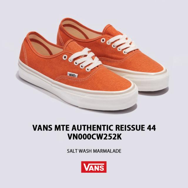 VANS バンズ スニーカー MTE AUTHENTIC REISSUE 44 SALT WASH MARMALADE VN000CW252K MET オーセンティック リシュー 44 マーマレード