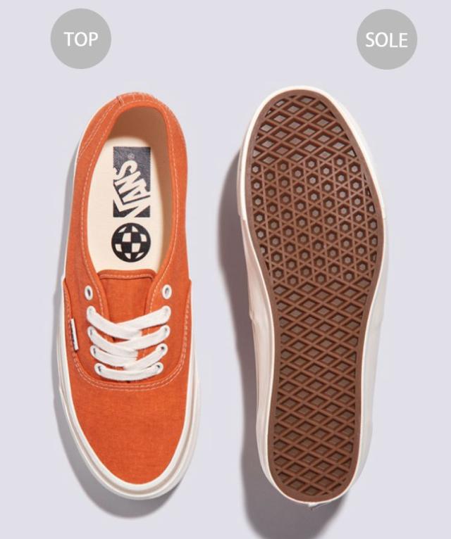 VANS バンズ スニーカー MTE AUTHENTIC REISSUE 44 SALT WASH MARMALADE VN000CW252K MET オーセンティック リシュー 44 マーマレード