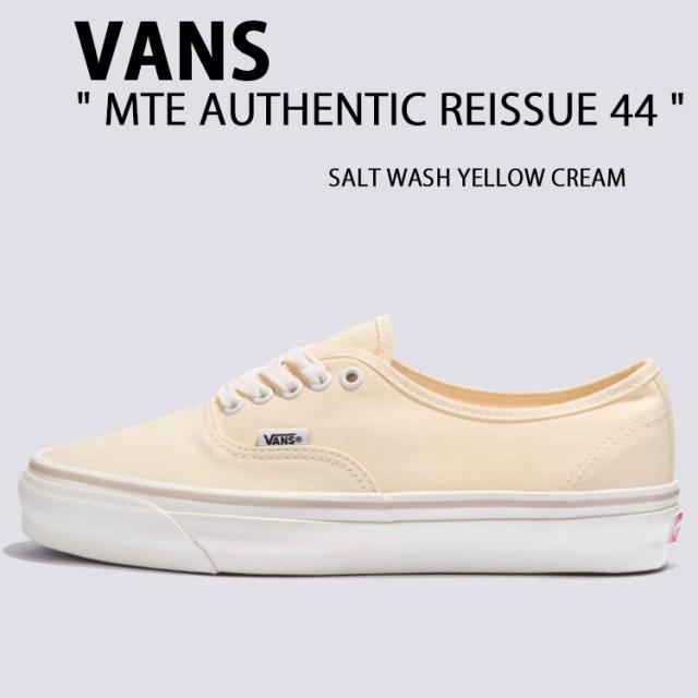 VANS バンズ スニーカー MTE AUTHENTIC REISSUE 44 SALT WASH YELLOW CREAM VN000CW2W2V MET オーセンティック イエロークリーム