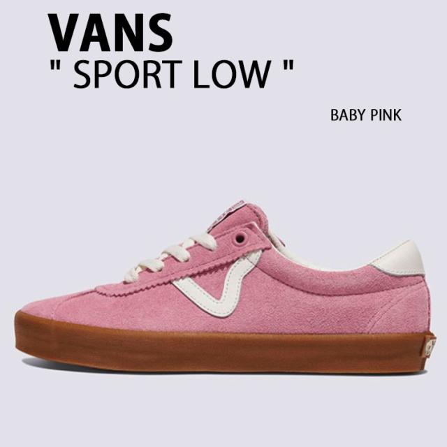 VANS バンズ スニーカーSPORT LOW BABY PINK VN000D09PNK スポーツロウ ベイビーピンク シューズ スエード スウェード レディース