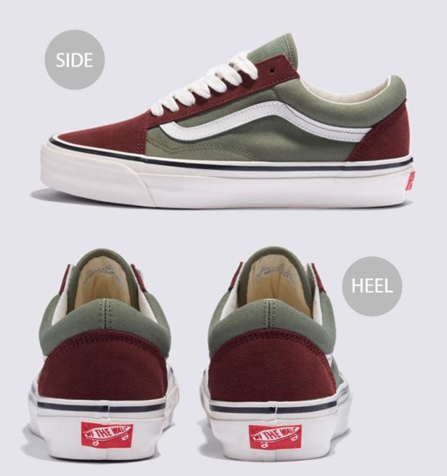 VANS バンズ スニーカー PREMIUM OLD SKOOL BROWN GREEN VN000D56BGS プレミアム オールド スクール ブラウン グリーン メンズ レディース_2