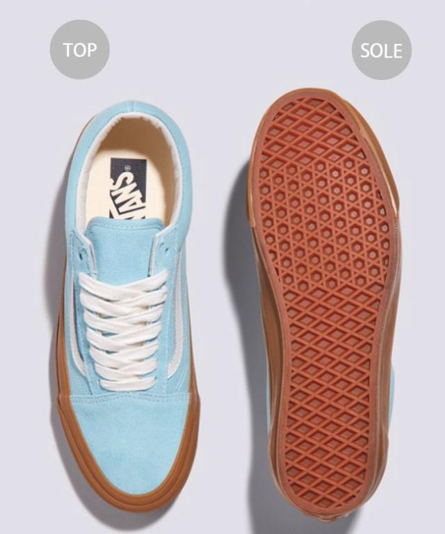 VANS バンズ スニーカー OLD SKOOL GUM CRYSTAL BLUE VN000D56CAU オールドスクール ガムクリスタルブルー スエード ガムソール_3
