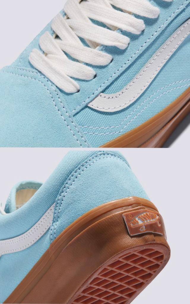 VANS バンズ スニーカー OLD SKOOL GUM CRYSTAL BLUE VN000D56CAU オールドスクール ガムクリスタルブルー スエード ガムソール_4