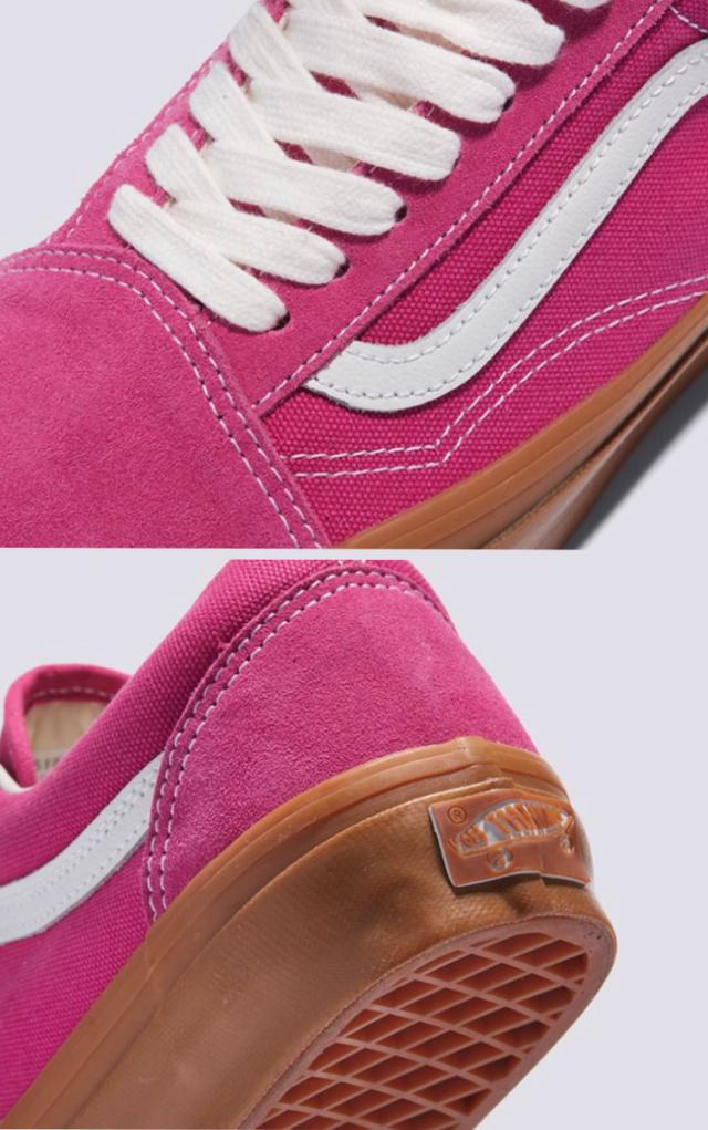 VANS バンズ スニーカー OLD SKOOL GUM RASPBERRY ROSE VN000D56YLZ オールドスクール ガムラズベリーローズ シューズ スエード_4