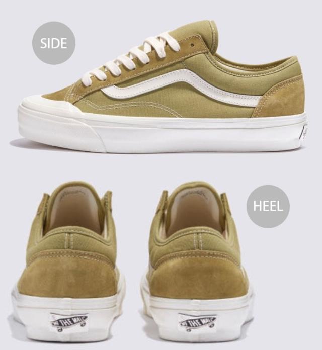 VANS バンズ スニーカー PREMIUM OLD SKOOL 136 VN000SHMCLM プレミアム オールドスクール 136 グリーン オリーブ マシュマロ メンズ レディース 男性用 女性用_2