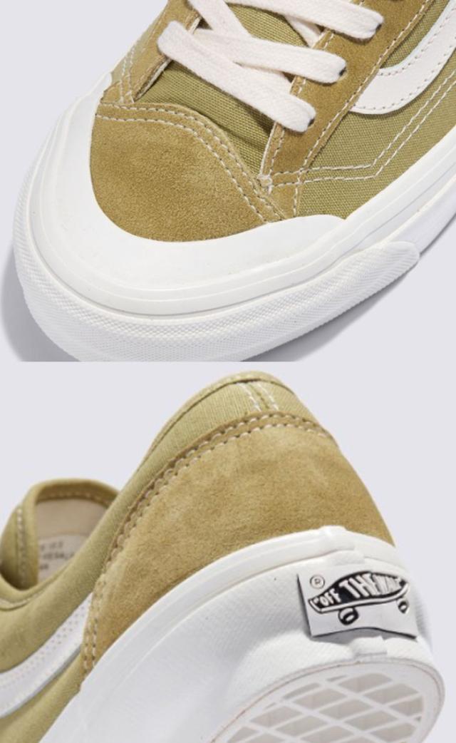 VANS バンズ スニーカー PREMIUM OLD SKOOL 136 VN000SHMCLM プレミアム オールドスクール 136 グリーン オリーブ マシュマロ メンズ レディース 男性用 女性用_4