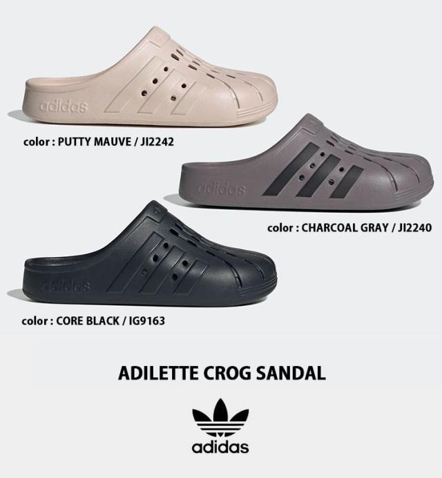 adidas originals アディダス サンダル クロッグサンダル ADILETTE CROG SANDAL シャワー GRAY JI2240 MAUVE JI2242 BLACK  IG9163