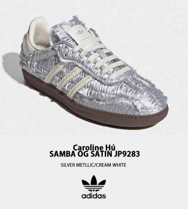 adidas originals アディダス レディース スニーカー Caroline H? Samba OG Satin サンバ RED JP9281 NAVY JP9282 SILVER JP9283_10