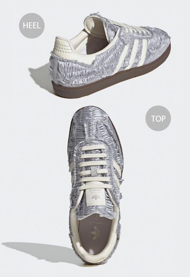 adidas originals アディダス レディース スニーカー Caroline H? Samba OG Satin サンバ RED JP9281 NAVY JP9282 SILVER JP9283_12