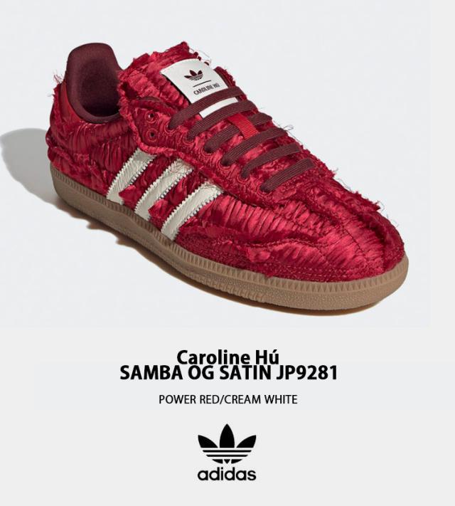 adidas originals アディダス レディース スニーカー Caroline H? Samba OG Satin サンバ RED JP9281 NAVY JP9282 SILVER JP9283_2