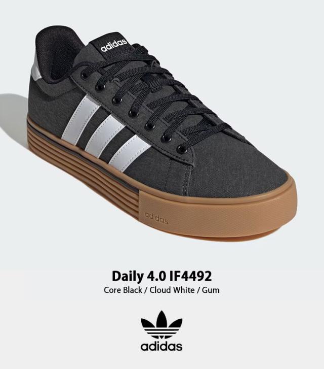 adidas originals アディダス スニーカー Daily 4.0 IF4492 Core Black / Cloud White / Gum シューズ デイリー4.0 コアブラック クラウドホワイト ガム_1