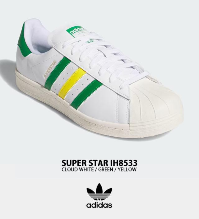 adidas originals アディダス スニーカー SUPERSTAR GOLF IH8533 スーパースターゴルフ WHITE GREEN YWLLOW シューズ スパイクレスモデル_1