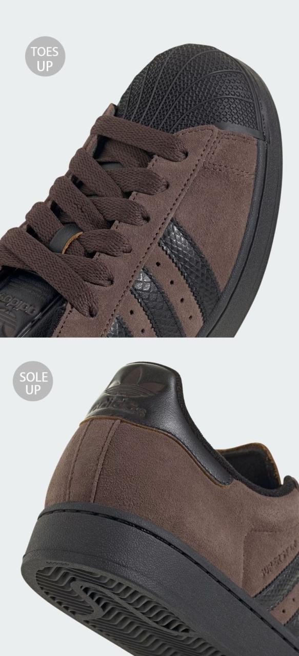 adidas アディダス スニーカー adidas SUPERSTAR II JH7696 Brown / Core Black / Bronze Strata スーパースター II シューズ ブラウン ブラック ブロンズ_4