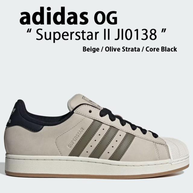 adidas アディダス スニーカー adidas SUPERSTAR II JI0138 Beige / Olive Strata / Core Black スーパースター II シューズ ベージュ オリーブ ストゥレイタ コアブラック【中古】未使用品