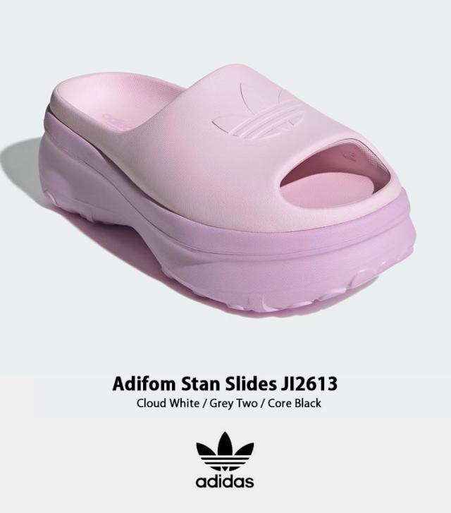 adidas originals アディダス レディース サンダル 厚底サンダル  ADIFOM STAN SLIDE スタンスミスサンダル JI2613 Cloud White / Grey Two / Core Black スライドサンダル オープントゥサンダル レディースサンダル_1