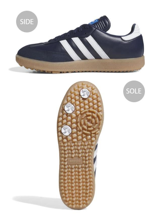 adidas originals アディダス スニーカー SAMBA LUX GOLF JP8544 サンバゴルフ ラグジュアリー スパイクレス INDIGO WHITE ガムソール_2