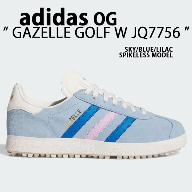 adidas originals アディダス レディース スニーカー GAZELLE GOLF W SPIKELESS JQ7756 ガゼルゴルフ スパイクレスモデル SKY BLUE