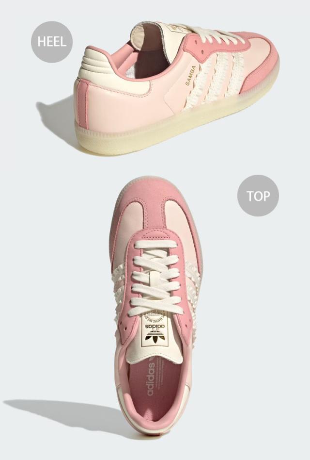 adidas originals アディダス レディース スニーカー SAMBA OG Ruffle Stripes サンバラッフルストライプ JR8830 クォーツ JR8829 スカイ_4