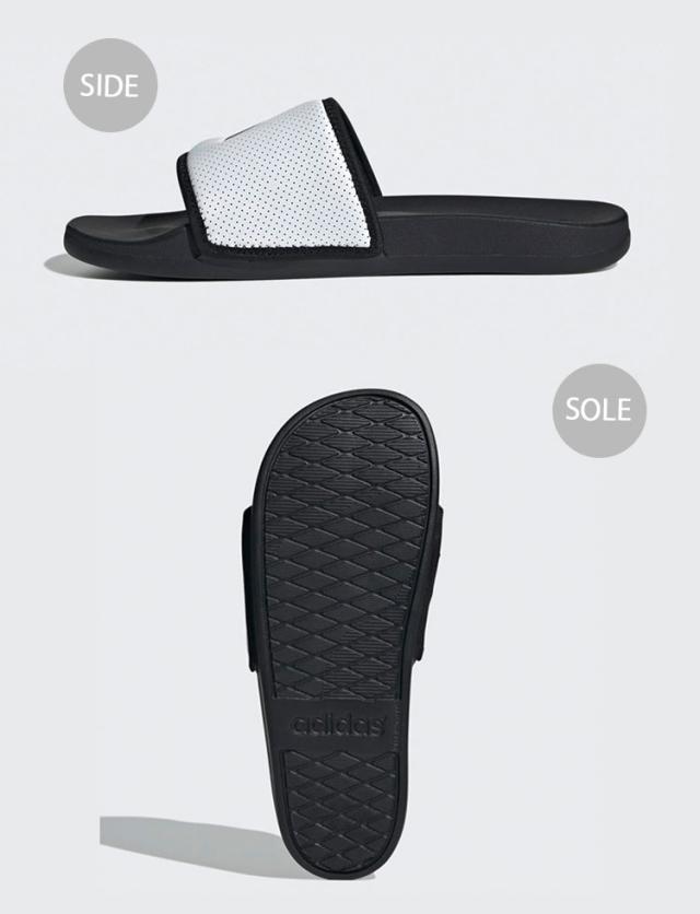 adidas アディダス サンダル ADILETTE COMFORT SLIDE CORE BLACK CLOUD WHITE JS1145 アディレッタ コンフォート スライド_2