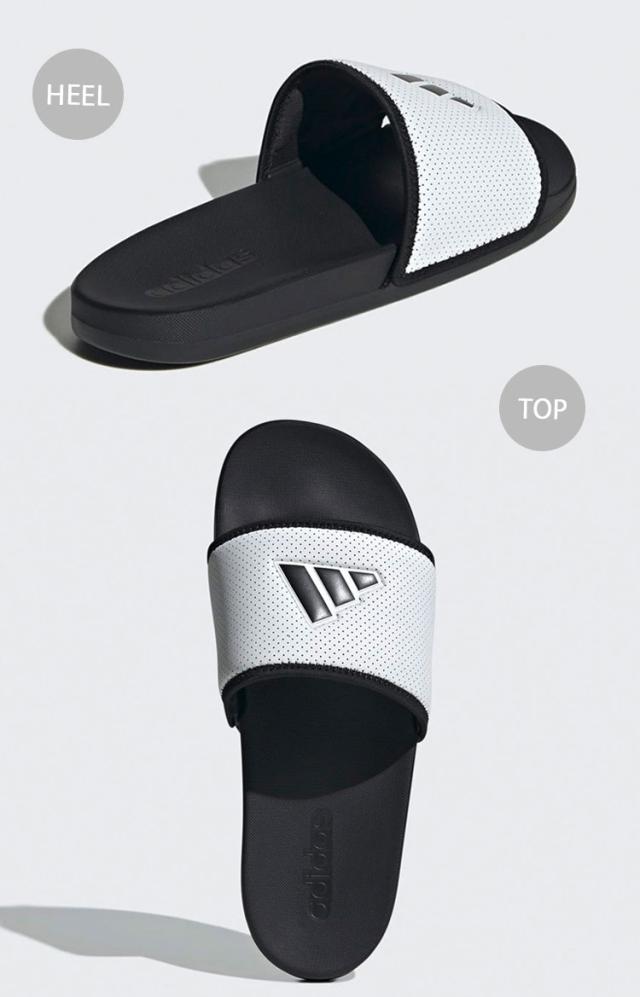 adidas アディダス サンダル ADILETTE COMFORT SLIDE CORE BLACK CLOUD WHITE JS1145 アディレッタ コンフォート スライド_3