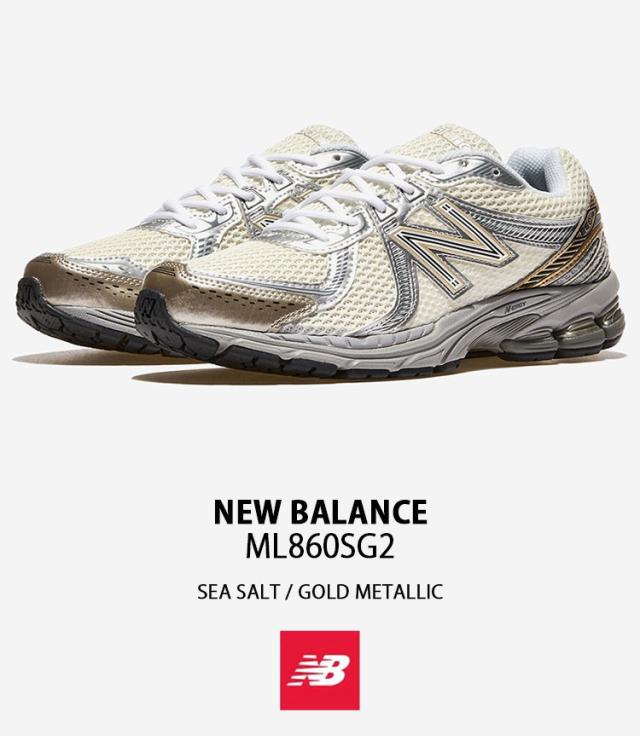 New Balance ニューバランス スニーカー ML860SG2 WHITE GOLD シューズ NewBalance860 メッシュ ホワイト ゴールド メンズ レディース_1
