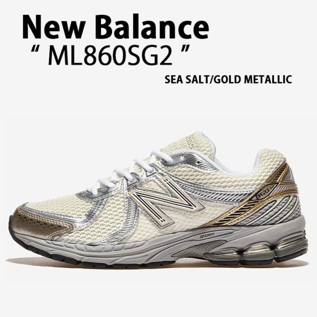 New Balance ニューバランス スニーカー ML860SG2 WHITE GOLD シューズ NewBalance860 メッシュ ホワイト ゴールド メンズ レディース