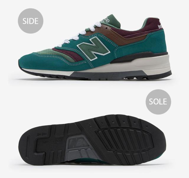 New Balance ニューバランス メンズ スニーカー U997TB GREEN シューズ made in USA NewBalance997 グリーン ロゴ 本革 レザー_2