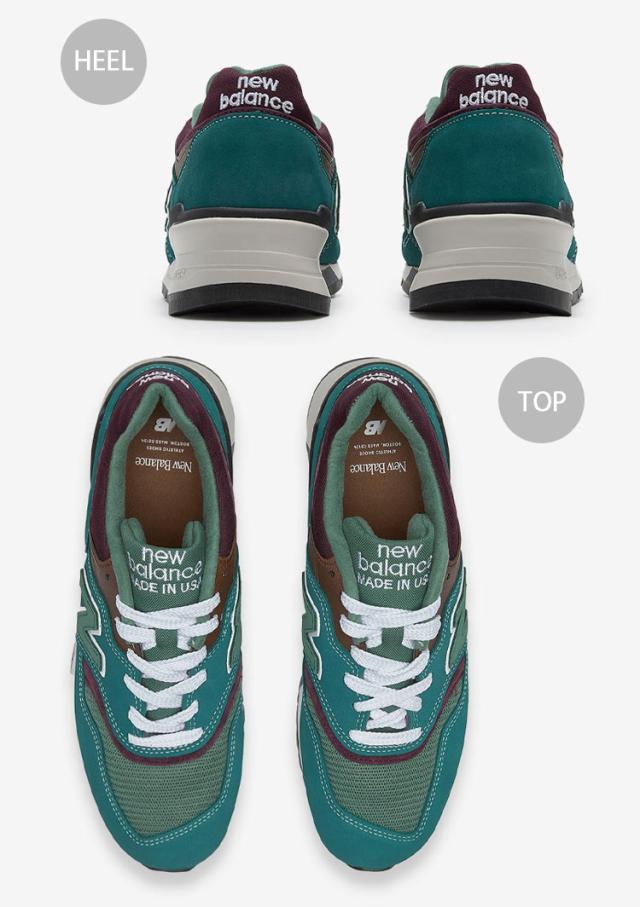New Balance ニューバランス メンズ スニーカー U997TB GREEN シューズ made in USA NewBalance997 グリーン ロゴ 本革 レザー_3