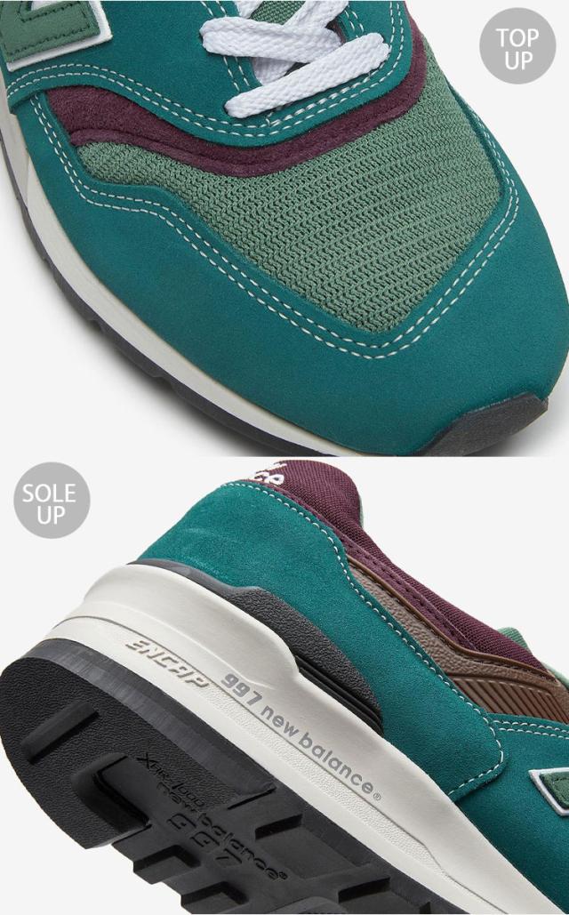 New Balance ニューバランス メンズ スニーカー U997TB GREEN シューズ made in USA NewBalance997 グリーン ロゴ 本革 レザー_4