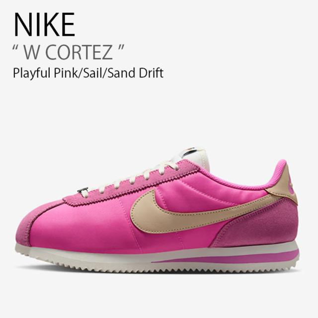 NIKE ナイキ レディース スニーカー W CORTEZ ウィメンズ コルテッツ IF1764-601 ローカット ピンク ベージュ ウィメンズ 女性用