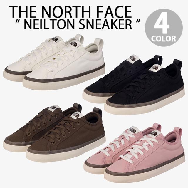 THE NORTH FACE ノースフェイス スニーカー NEILTON SNEAKER シューズ オールスタータイプ WHITE BLACK PINK BROWN キャンバス  NS94R46