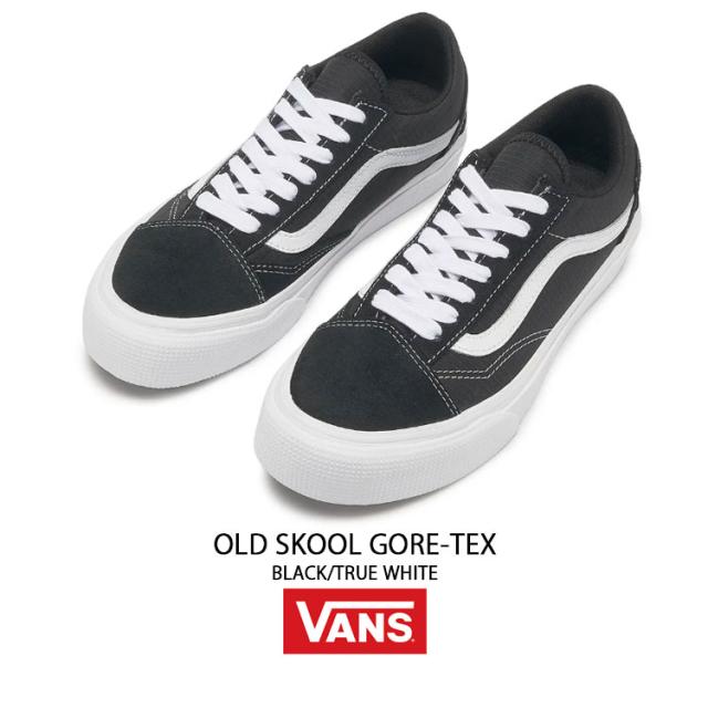 VANS バンズ スニーカー OLD SKOOL GORE-TEX BLACK TRUE WHITE VN0009QGBPB オールドスクール ゴアテックス ブラック トゥルーホワイト 男性用 女性用_1