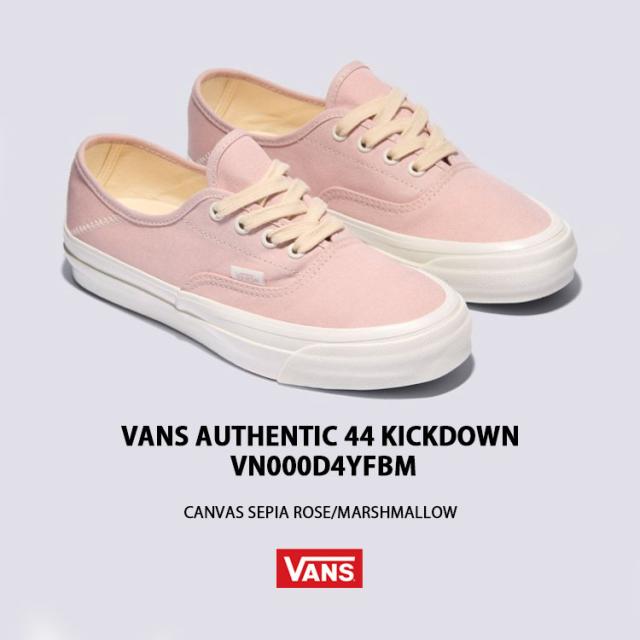 VANS バンズ スニーカー AUTHENTIC 44 KICKDOWN CANVAS SEPIA ROSE MARSHMALLOW VN000D4YFBM オーセンティック 44 キックダウン