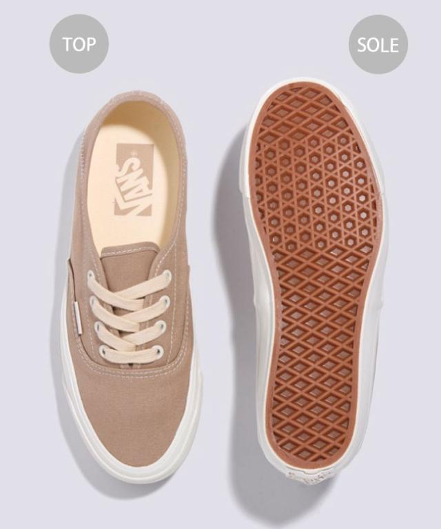 VANS バンズ スニーカー AUTHENTIC 44 KICKDOWN CANVAS KHAKI MARSHMALLOW VN000D4YOVI オーセンティック 44 キックダウン カーキ