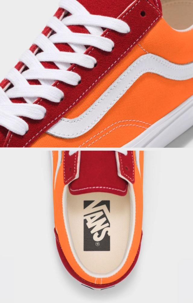 VANS バンズ スニーカー OLD SKOOL 36 RACING RED ORIOLE VN000D57ELH オールドスクール 36 レーシングレッド オリオール_4