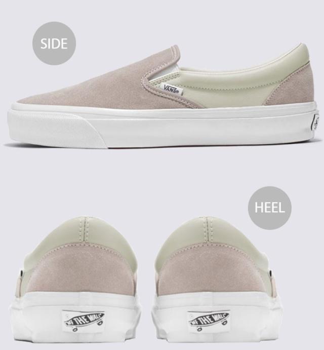 VANS バンズ スニーカー PREMIUM CLASSIC SLIP-ON 98 SILVER ATMOSPHERE VN000D5AESU プレミアム クラシック スリッポン シルバー アトモスフィア メンズ レディース 男性用 女性用