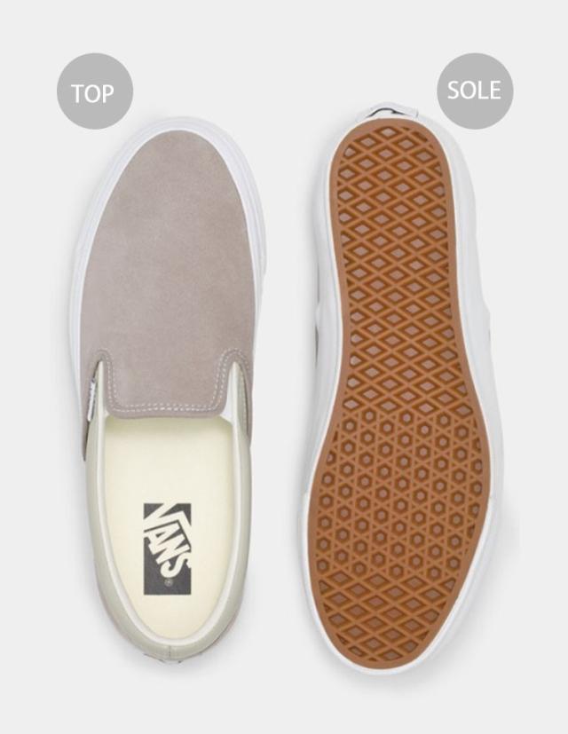 VANS バンズ スニーカー PREMIUM CLASSIC SLIP-ON 98 SILVER ATMOSPHERE VN000D5AESU プレミアム クラシック スリッポン シルバー アトモスフィア メンズ レディース 男性用 女性用