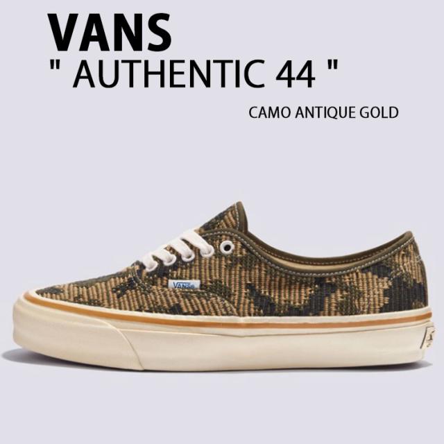 VANS バンズ スニーカー AUTHENTIC 44 CAMO ANTIQUE GOLD VN000D5K18S オーセンティック 44 カモ アンティークゴールド