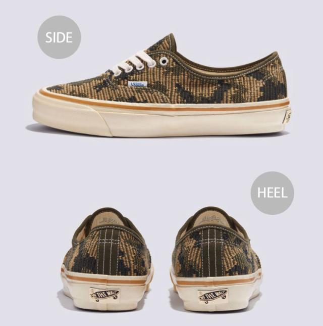 VANS バンズ スニーカー AUTHENTIC 44 CAMO ANTIQUE GOLD VN000D5K18S オーセンティック 44 カモ アンティークゴールド_2