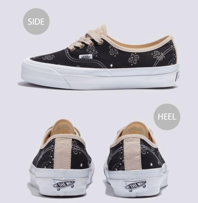 VANS バンズ スニーカー AUTHENTIC 44 FADED PAISLEY BLACK VN000D5KESB オーセンティック 44 フェイディドペイズリー ブラック_2