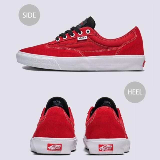 VANS バンズ スニーカー SKATE CURREN CAPLES RED WHITE VN000D85Y52 スケート カレン ケープルズ レッド ホワイト シューズ_2