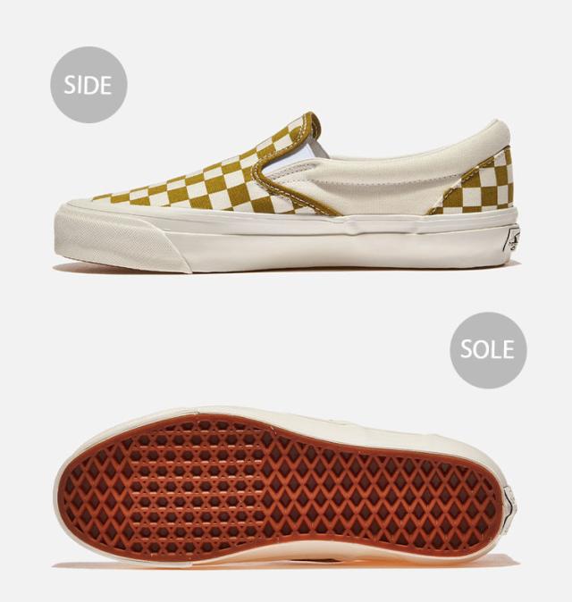VANS バンズ スニーカーCLASSIC SLIP-ON 98 LX CHECKERBOARD BURNT