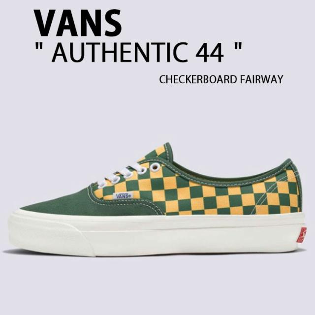 VANS バンズ スニーカー AUTHENTIC 44 CHECKERBOARD FAIRWAY VN000EBNBR1 オーセンティック 44 チェッカーボード フェアウエー